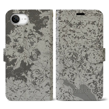 【小美玉（茨城県）】地図柄iPhoneケース（手帳タイプ）