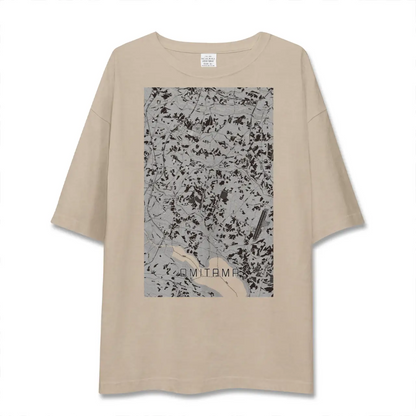 【小美玉（茨城県）】地図柄ビッグシルエットTシャツ