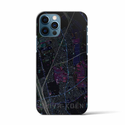 【大宮公園（埼玉県）】地図柄iPhoneケース（バックカバータイプ）