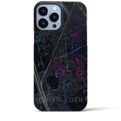 【大宮公園（埼玉県）】地図柄iPhoneケース（バックカバータイプ）