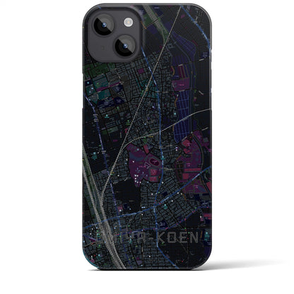 【大宮公園（埼玉県）】地図柄iPhoneケース（バックカバータイプ）