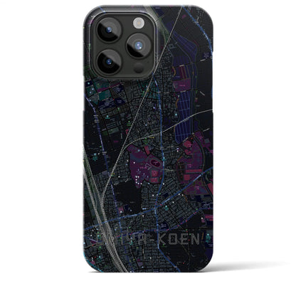 【大宮公園（埼玉県）】地図柄iPhoneケース（バックカバータイプ）