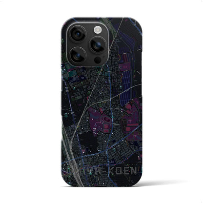 【大宮公園（埼玉県）】地図柄iPhoneケース（バックカバータイプ）