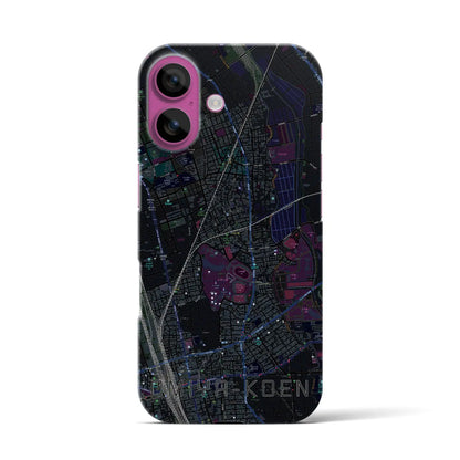 【大宮公園（埼玉県）】地図柄iPhoneケース（バックカバータイプ）