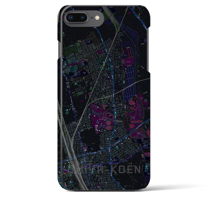 【大宮公園（埼玉県）】地図柄iPhoneケース（バックカバータイプ）