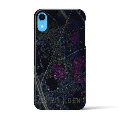 【大宮公園（埼玉県）】地図柄iPhoneケース（バックカバータイプ）