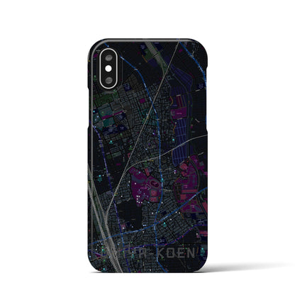 【大宮公園（埼玉県）】地図柄iPhoneケース（バックカバータイプ）