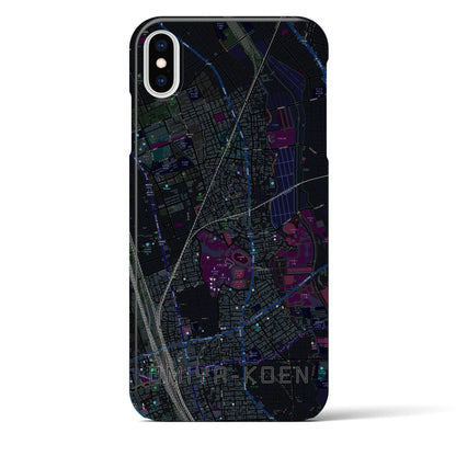 【大宮公園（埼玉県）】地図柄iPhoneケース（バックカバータイプ）