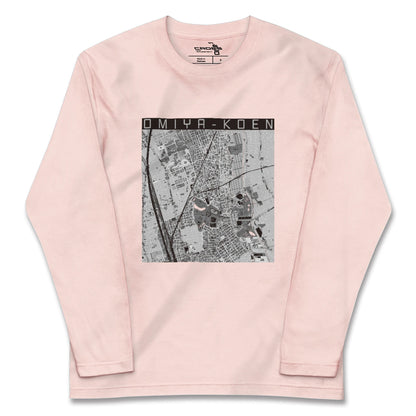 【大宮公園（埼玉県）】地図柄ロングスリーブTシャツ