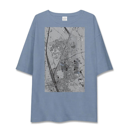【大宮公園（埼玉県）】地図柄ビッグシルエットTシャツ