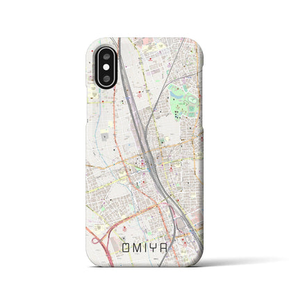 【大宮（埼玉県）】地図柄iPhoneケース（バックカバータイプ）