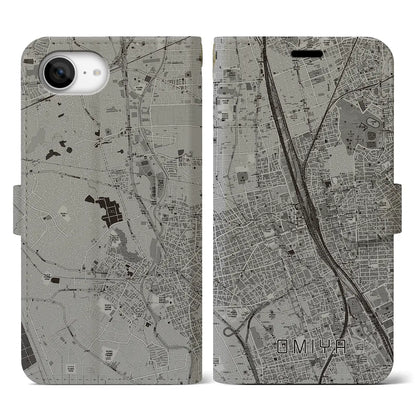 【大宮（埼玉県）】地図柄iPhoneケース（手帳タイプ）