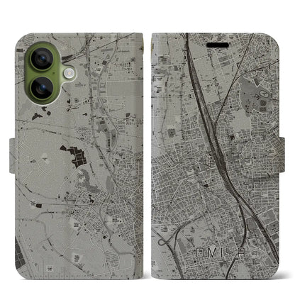 【大宮（埼玉県）】地図柄iPhoneケース（手帳タイプ）