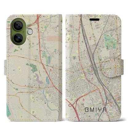 【大宮（埼玉県）】地図柄iPhoneケース（手帳タイプ）