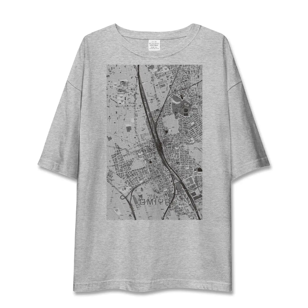 【大宮（埼玉県）】地図柄ビッグシルエットTシャツ
