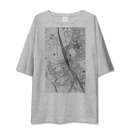 【大宮（埼玉県）】地図柄ビッグシルエットTシャツ