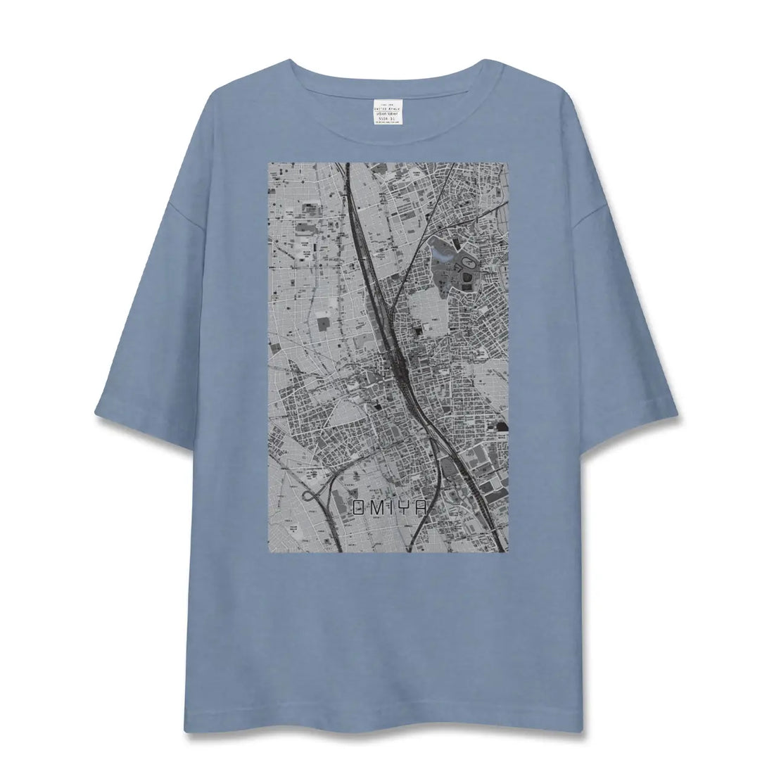 【大宮（埼玉県）】地図柄ビッグシルエットTシャツ