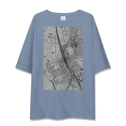 【大宮（埼玉県）】地図柄ビッグシルエットTシャツ