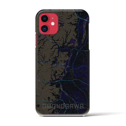 【雄物川（秋田県）】地図柄iPhoneケース（バックカバータイプ）