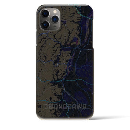 【雄物川（秋田県）】地図柄iPhoneケース（バックカバータイプ）