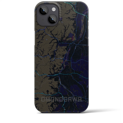 【雄物川（秋田県）】地図柄iPhoneケース（バックカバータイプ）