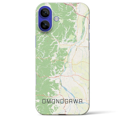 【雄物川（秋田県）】地図柄iPhoneケース（バックカバータイプ）ナチュラル・iPhone 16 Pro Max 用