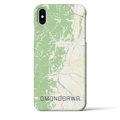 【雄物川（秋田県）】地図柄iPhoneケース（バックカバータイプ）