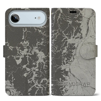 【雄物川（秋田県）】地図柄iPhoneケース（手帳タイプ）