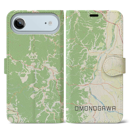 【雄物川（秋田県）】地図柄iPhoneケース（手帳タイプ）