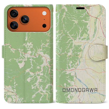 【雄物川（秋田県）】地図柄iPhoneケース（手帳タイプ）