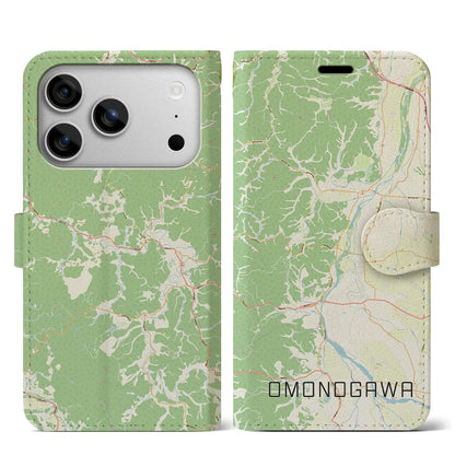 【雄物川（秋田県）】地図柄iPhoneケース（手帳タイプ）