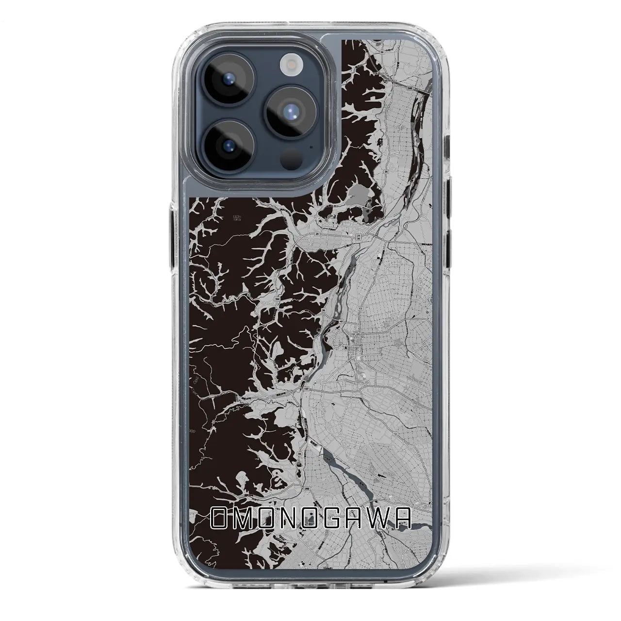 【雄物川（秋田県）】地図柄iPhoneケース（MagSafeタイプ）