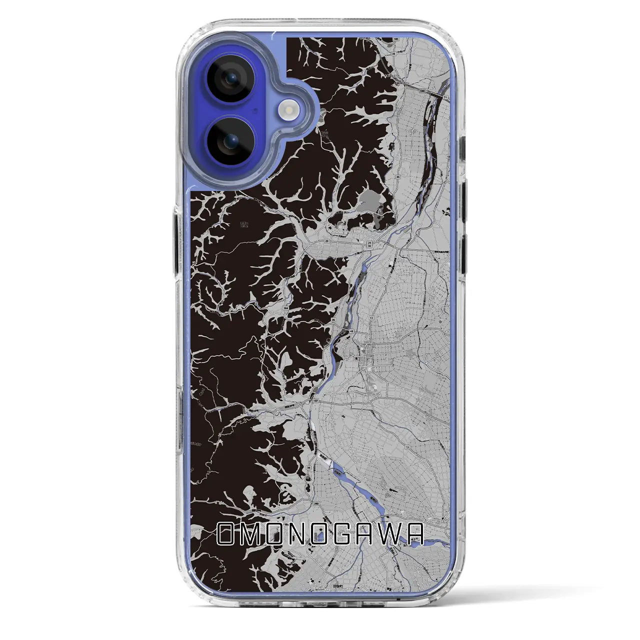 【雄物川（秋田県）】地図柄iPhoneケース（MagSafeタイプ）