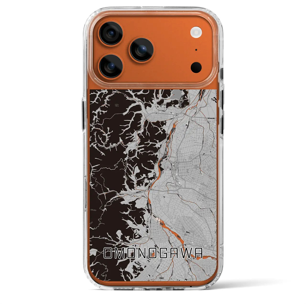 【雄物川（秋田県）】地図柄iPhoneケース（MagSafeタイプ）