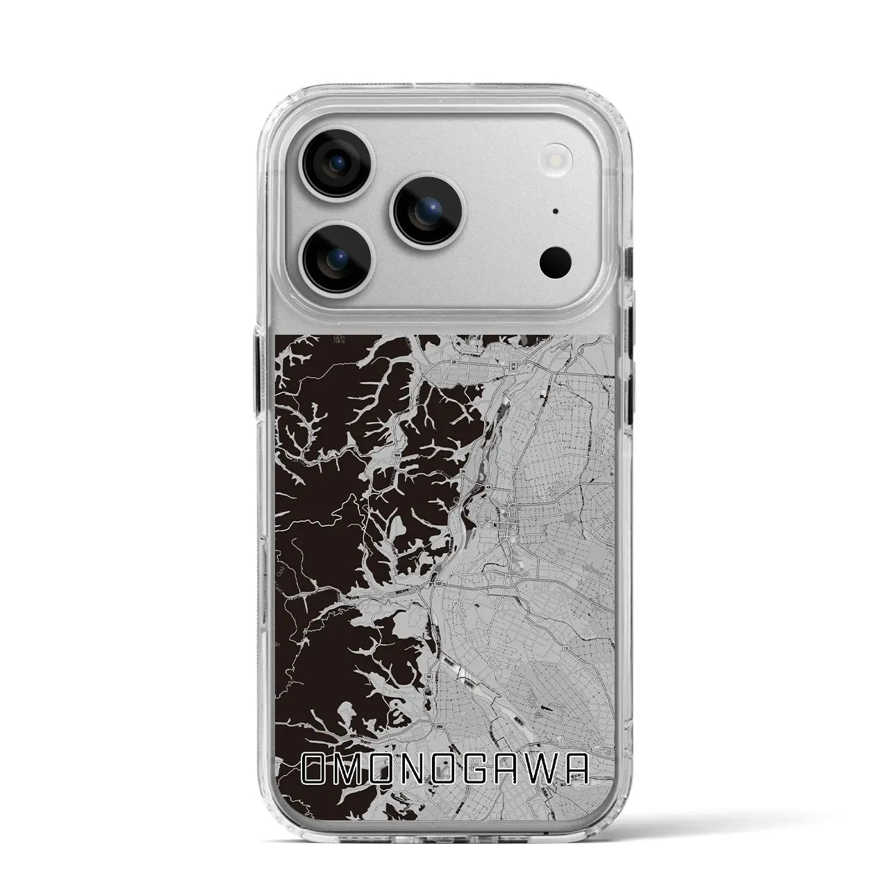 【雄物川（秋田県）】地図柄iPhoneケース（MagSafeタイプ）