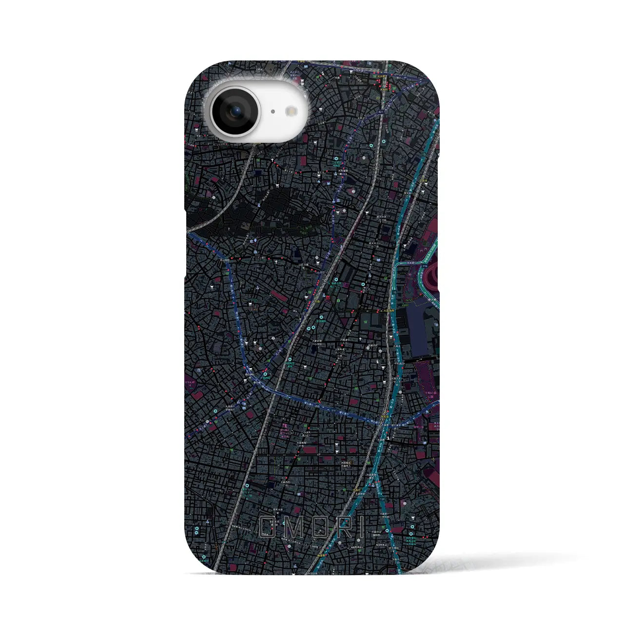 【大森（東京都）】地図柄iPhoneケース（バックカバータイプ）