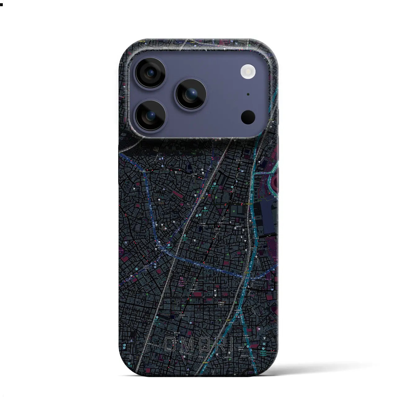 【大森（東京都）】地図柄iPhoneケース（バックカバータイプ）