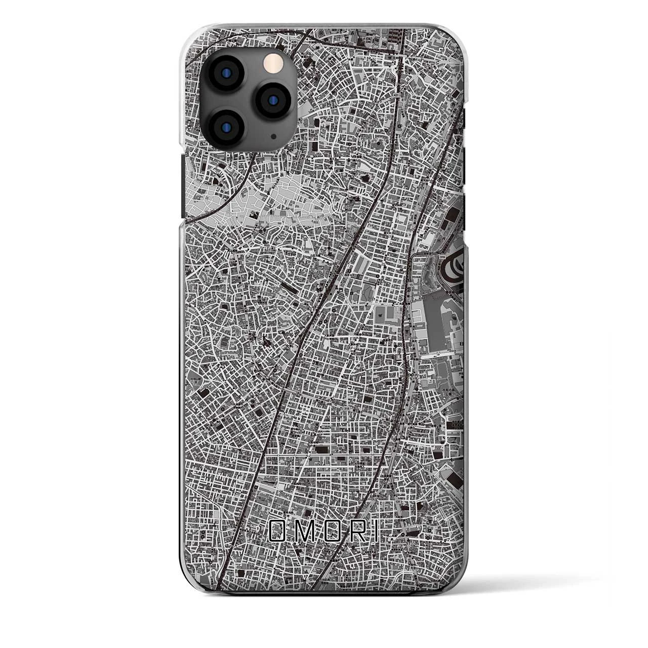 【大森（東京都）】地図柄iPhoneケース（クリアタイプ）