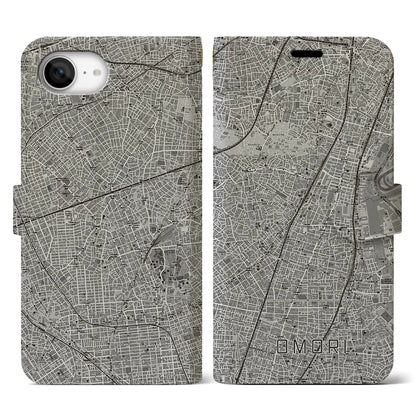 【大森（東京都）】地図柄iPhoneケース（手帳タイプ）