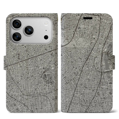 【大森（東京都）】地図柄iPhoneケース（手帳タイプ）