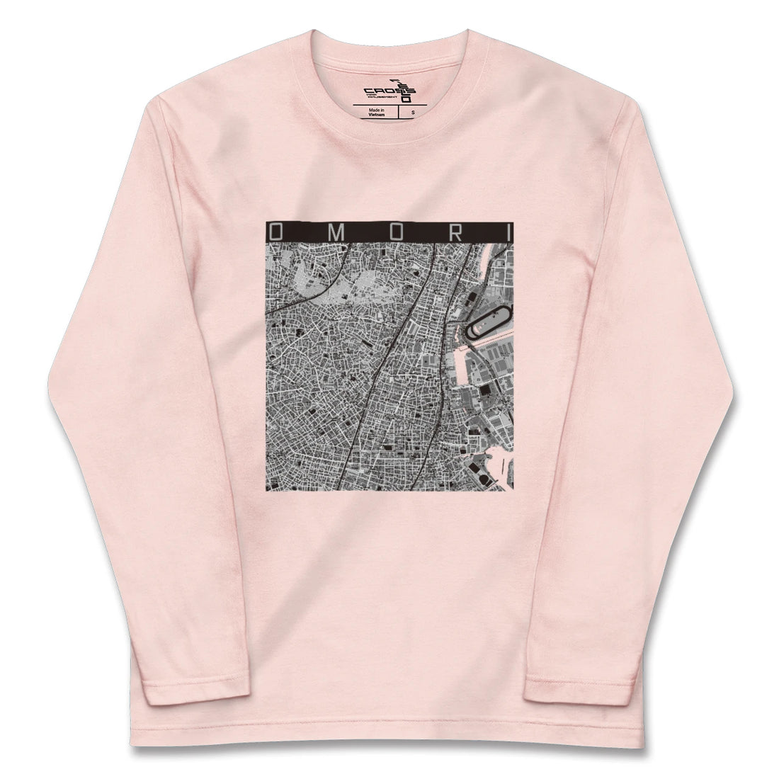 【大森（東京都）】地図柄ロングスリーブTシャツ