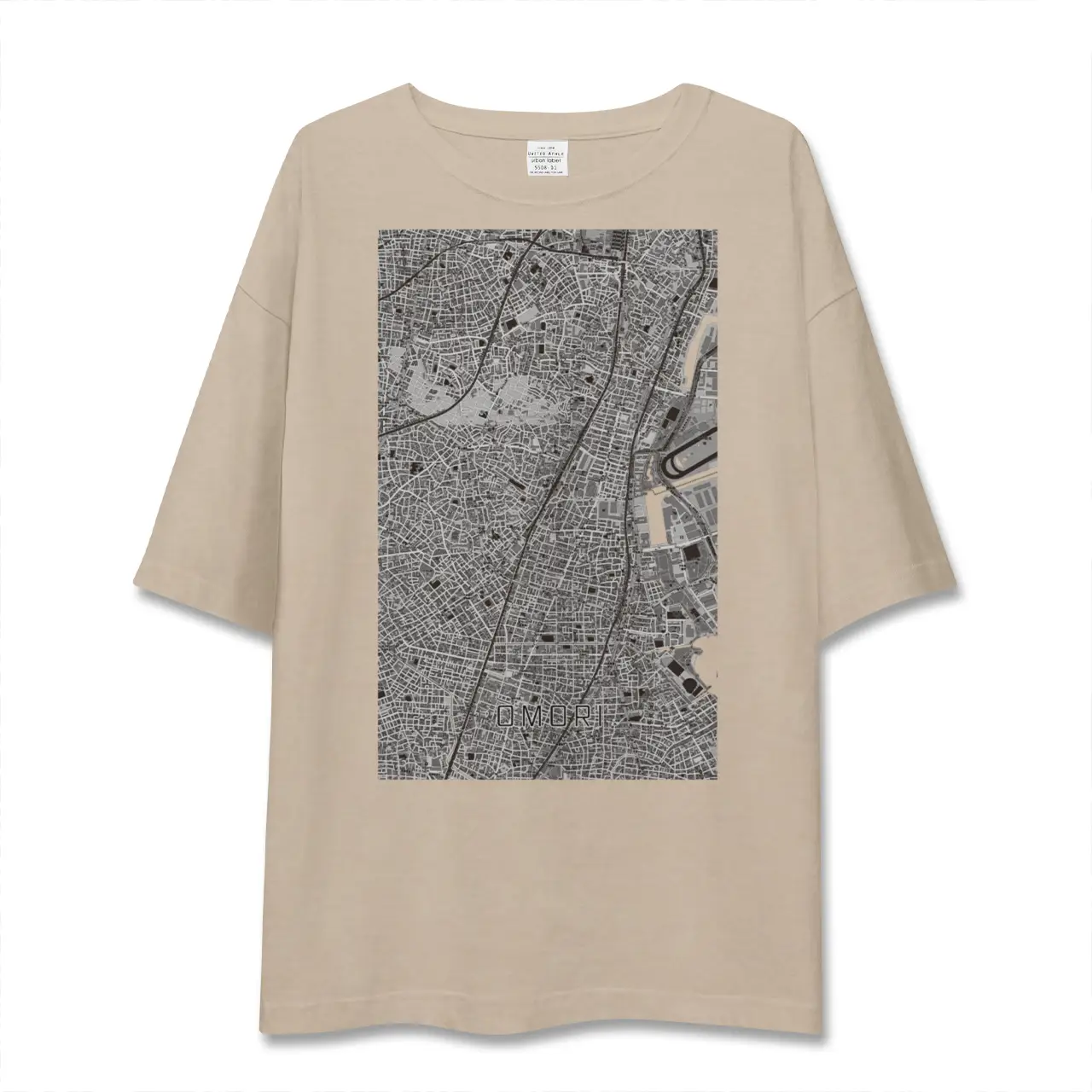 【大森（東京都）】地図柄ビッグシルエットTシャツ