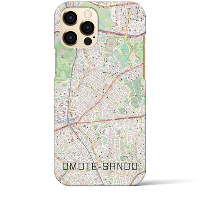 【表参道（東京都）】地図柄iPhoneケース（バックカバータイプ）