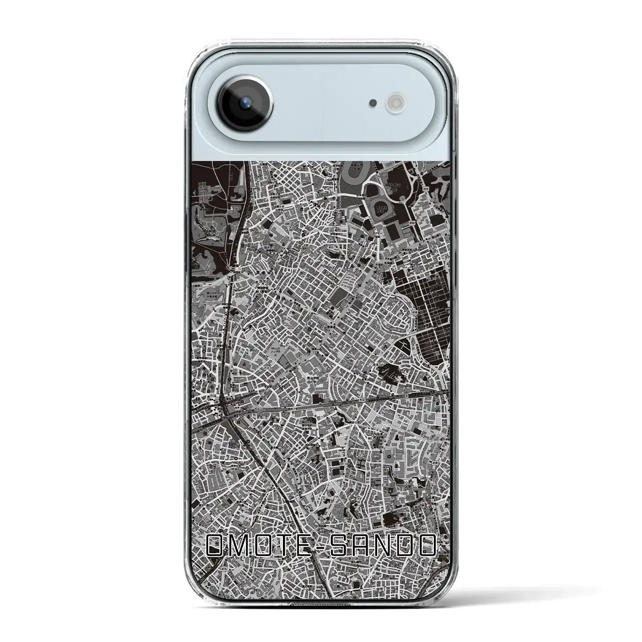 【表参道（東京都）】地図柄iPhoneケース（クリアタイプ）