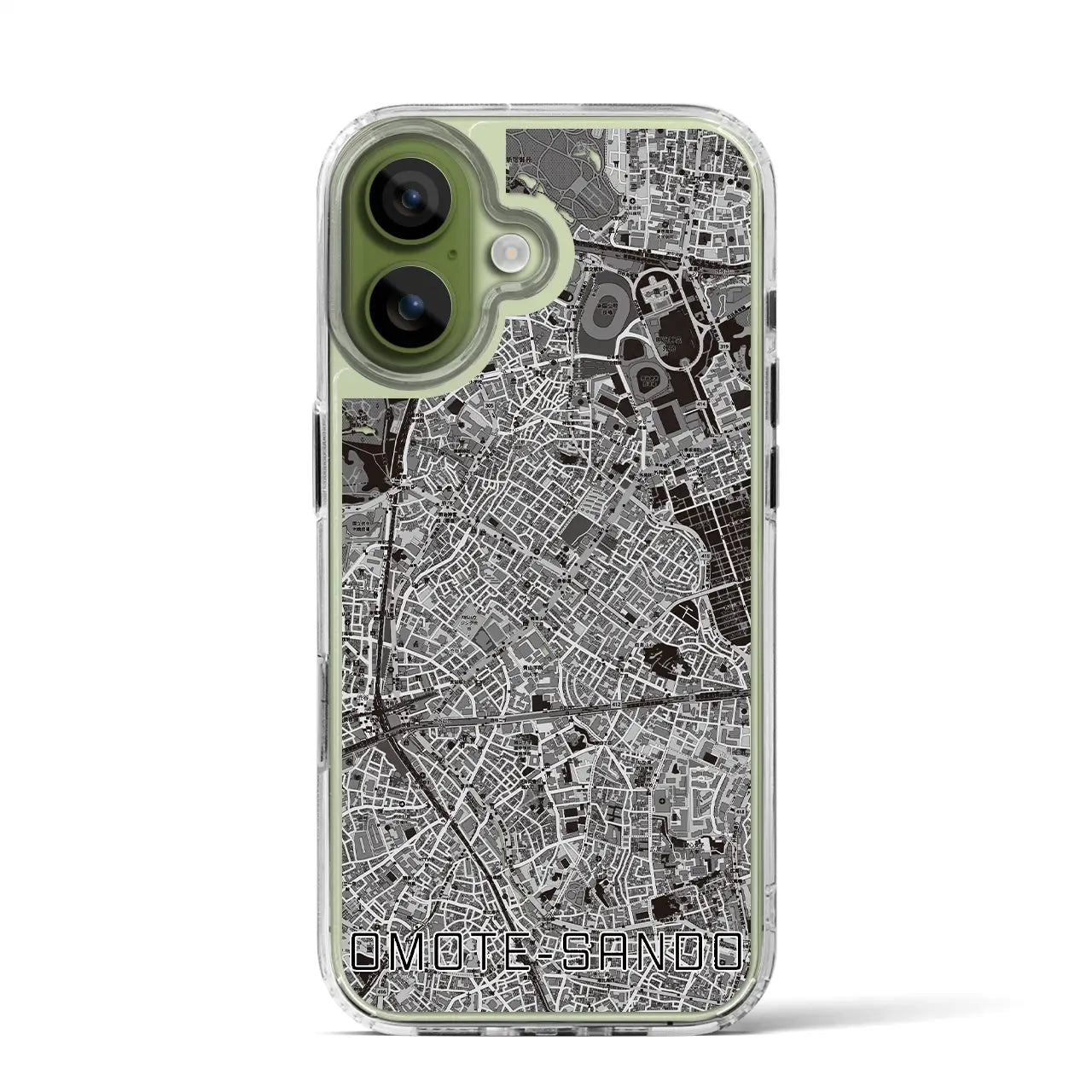 【表参道（東京都）】地図柄iPhoneケース（MagSafeタイプ）