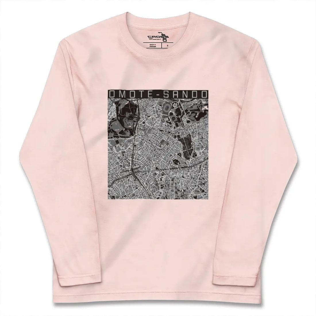 【表参道（東京都）】地図柄ロングスリーブTシャツ