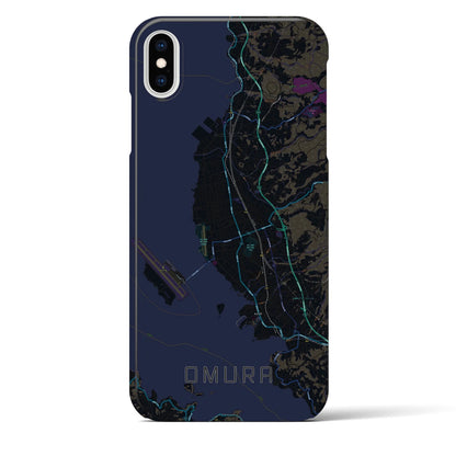 【大村（長崎県）】地図柄iPhoneケース（バックカバータイプ）