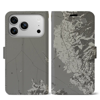 【大村（長崎県）】地図柄iPhoneケース（手帳タイプ）