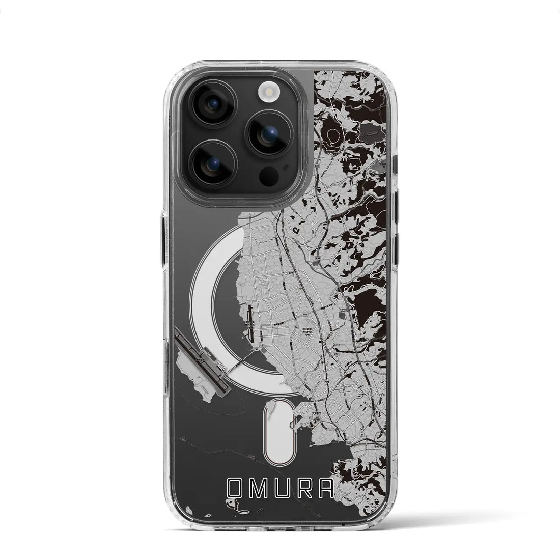 【大村(長崎県)】地図柄iPhoneケース(MagSafeタイプ)