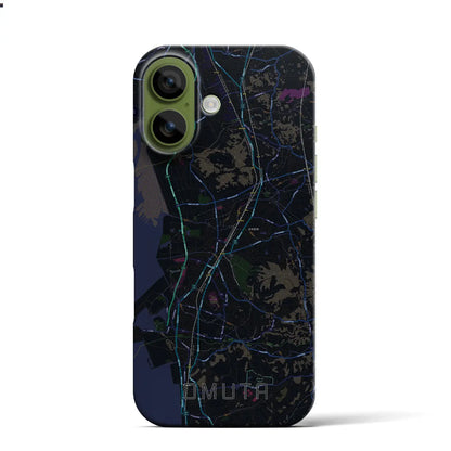 【大牟田（福岡県）】地図柄iPhoneケース（バックカバータイプ）